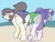 Size: 780x600 | Tagged: suggestive, artist:triplesevens, artist:wanda, color edit, derpibooru import, edit, oc, oc:short fuse, oc:triple sevens, unofficial characters only, pony, unicorn, beach, butt touch, clothes, colored, crotch bulge, dock, gay, horn, image, male, males only, png, stallion, tail, underwear