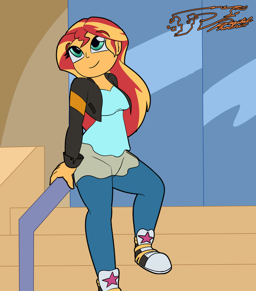 Size: 3700x4200 | Tagged: safe, artist:digi1talpho3nix, derpibooru import, sunset shimmer, human, equestria girls, g4, clothes, converse, female, image, png, shoes, sneakers