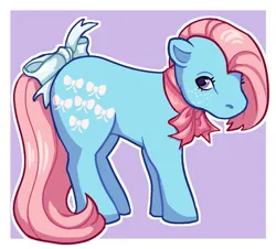 Size: 941x850 | Tagged: safe, artist:p2iimon, derpibooru import, bowtie (g1), earth pony, pony, g1, bow tie (g1), bowtie, image, jpeg, solo