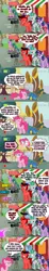 Size: 779x4216 | Tagged: safe, artist:jasperpie, derpibooru import, pinkie pie, twilight sparkle, oc, oc:jasper pie, oc:kilani, oc:misty phantom, oc:thundernote, changeling, zebra, zebrasus, comic:quality says knock you out, g4, yakity-sax, beret, cartoon physics, clone, comic, facehoof, fez, glasses, hat, image, implied fluttershy, jasper pie is not amused, onomatopoeia, peytral, pie's pizzeria, pie's pizzeria (ponyville), pinkie being pinkie, pinkie clone, pinkie physics, pinkie pie is not amused, png, ponyville, unamused, video camera, yovidaphone