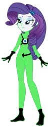 Size: 752x1983 | Tagged: safe, artist:invisibleink, derpibooru import, editor:jbrony, rarity, human, equestria girls, g4, arrow, bodysuit, boots, clothes, gloves, image, jumpsuit, png, power rangers, shoes, solo