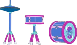 Size: 6508x3792 | Tagged: safe, derpibooru import, official, g5, my little pony: make your mark, .ai available, bridlewoodstock, bridlewoodstock (make your mark), drums, g5 brand assets, image, musical instrument, my little pony: make your mark chapter 4, no pony, png, simple background, transparent background, vector