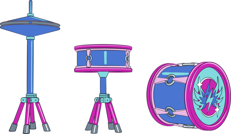 Size: 6517x3797 | Tagged: safe, derpibooru import, official, g5, my little pony: make your mark, .ai available, bridlewoodstock, bridlewoodstock (make your mark), drums, g5 brand assets, image, musical instrument, my little pony: make your mark chapter 4, no pony, png, simple background, transparent background, vector