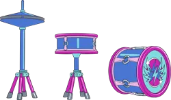 Size: 6517x3797 | Tagged: safe, derpibooru import, official, g5, my little pony: make your mark, .ai available, bridlewoodstock, bridlewoodstock (make your mark), drums, g5 brand assets, image, musical instrument, my little pony: make your mark chapter 4, no pony, png, simple background, transparent background, vector