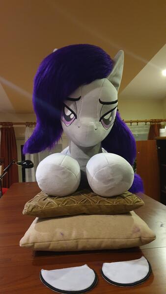 Size: 2268x4032 | Tagged: safe, artist:ponimalion, derpibooru import, oc, oc:morning glory (project horizons), pegasus, pony, fallout equestria, fallout equestria: project horizons, fanfic art, female, image, irl, jpeg, mare, photo, plushie, solo