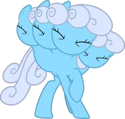 Size: 4630x4406 | Tagged: safe, artist:firlin123, derpibooru import, screencap, linky, shoeshine, earth pony, pony, g4, putting your hoof down, cursed image, eyes closed, female, four heads, great moments in animation, image, mare, multiple heads, no mouth, out of context, png, simple background, solo, this isn't even my final form, transparent background, vector