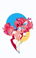 Size: 1191x1914 | Tagged: safe, artist:rr29578979, derpibooru import, pinkie pie, alternate design, image, png, simple background, solo, twitterina design, white background