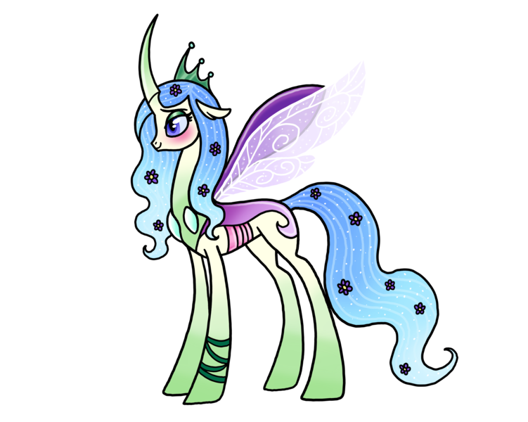 Size: 6478x5177 | Tagged: safe, artist:melspyrose, derpibooru import, queen chrysalis, changedling, changeling, g4, changedling queen, female, image, png, reformation, reformed, reformed villain, simple background, solo, solo female, story included, transparent background