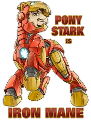 Size: 2121x2828 | Tagged: safe, artist:amelie-ami-chan, derpibooru import, ponified, earth pony, pony, 2013, armor, beard, facial hair, image, iron man, male, marvel, marvel comics, moustache, png, raised hoof, solo, stallion, tony stark