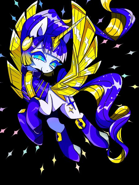 Size: 1200x1600 | Tagged: safe, artist:stacy_165cut, derpibooru import, ponified, alicorn, pony, robot, robot pony, amputee, armor, artificial wings, augmented, bangs, blue eyelashes, blue eyes, boots, clothes, colored eyelashes, cyan eyes, ethereal mane, ethereal tail, eyeshadow, fake alicorn, female, flowing mane, flowing tail, flying, gold wings, golden horn, gradient mane, high heel boots, hoof boots, horn, horn armor, image, jpeg, lidded eyes, long horn, long mane, long tail, looking down, makeup, mare, prosthetic limb, prosthetic wing, prosthetics, robotic eyes, rule 63, sentinel prime, shiny mane, shiny tail, shoes, smiling, solo, sparkles, sparkly mane, sparkly tail, spread wings, starry mane, starry tail, tail, three quarter view, transformers, transformers one, two toned mane, two toned tail, unusual pupils, wavy mane, wavy tail, white coat, wings, yellow eyeshadow, yellow pupils