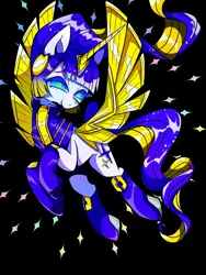 Size: 1200x1600 | Tagged: safe, artist:stacy_165cut, derpibooru import, ponified, alicorn, pony, robot, robot pony, amputee, armor, artificial wings, augmented, bangs, blue eyelashes, blue eyes, boots, clothes, colored eyelashes, cyan eyes, ethereal mane, ethereal tail, eyeshadow, fake alicorn, female, flowing mane, flowing tail, flying, gold wings, golden horn, gradient mane, high heel boots, hoof boots, horn, horn armor, image, jpeg, lidded eyes, long horn, long mane, long tail, looking down, makeup, mare, prosthetic limb, prosthetic wing, prosthetics, robotic eyes, rule 63, sentinel prime, shiny mane, shiny tail, shoes, smiling, solo, sparkles, sparkly mane, sparkly tail, spread wings, starry mane, starry tail, tail, three quarter view, transformers, transformers one, two toned mane, two toned tail, unusual pupils, wavy mane, wavy tail, white coat, wings, yellow eyeshadow, yellow pupils