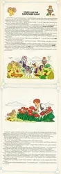 Size: 700x1983 | Tagged: safe, derpibooru import, baby bouncy, baby fifi, baby lemon drop, baby quackers, baby tic tac toe, princess starburst, sundance, earth pony, pony, rabbit, g1, animal, comic, giant helios, image, jpeg, macro, my little pony vol. 1, my little pony vol. 1 #78, official comic, pony land, rob rabbit