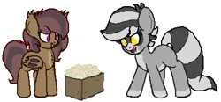 Size: 1693x787 | Tagged: safe, artist:jerkface, derpibooru import, oc, oc:bandy cyoot, oc:bella morel, unofficial characters only, bat pony, pony, bat pony oc, bat wings, duo, image, png, simple background, white background, wings