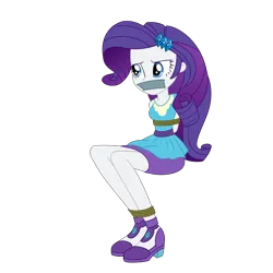 Size: 2500x2500 | Tagged: safe, artist:nie-martw-sie-o-mnie, derpibooru import, rarity, human, a fine line, equestria girls, equestria girls series, g4, bondage, bound and gagged, clothes, female, femsub, gag, high heels, image, my little pony equestria girls: better together, png, rarisub, rope, rope bondage, shoes, simple background, sitting, skirt, solo, submissive, tape, tape gag, transparent background