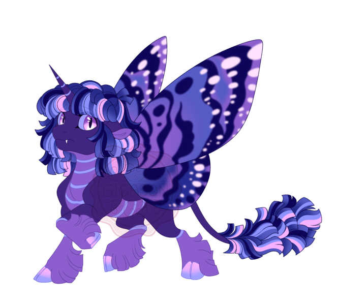 Size: 4266x3851 | Tagged: safe, artist:gigason, derpibooru import, oc, oc:zarrow, changepony, hybrid, cloven hooves, image, interspecies offspring, offspring, parent:discord, parent:twilight sparkle, parents:discolight, png, simple background, solo, transparent background