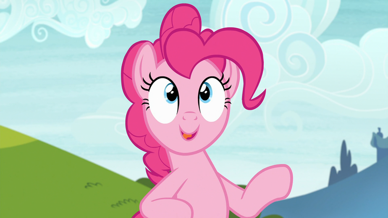 Size: 1920x1080 | Tagged: safe, derpibooru import, screencap, pinkie pie, earth pony, pony, g4, rock solid friendship, female, image, outdoors, png, solo