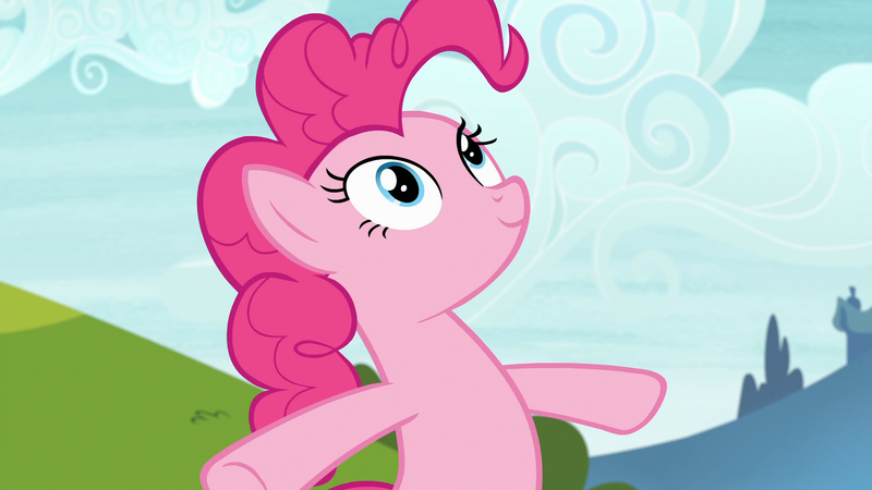 Size: 1920x1080 | Tagged: safe, derpibooru import, screencap, pinkie pie, earth pony, pony, g4, rock solid friendship, female, image, outdoors, png, solo