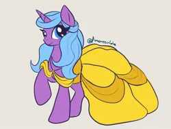 Size: 2160x1620 | Tagged: safe, derpibooru import, idw, radiant hope, pony, unicorn, g4, clothes, dress, horn, image, jpeg