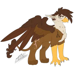 Size: 3900x3600 | Tagged: safe, artist:rhodium, derpibooru import, oc, oc:darien platecrête, unofficial characters only, gryphon, eye scar, facial scar, griffon oc, image, looking at you, png, scar, simple background, solo, transparent background