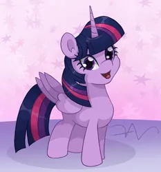 Size: 1400x1500 | Tagged: safe, artist:swasfews, derpibooru import, twilight sparkle, twilight sparkle (alicorn), alicorn, pony, cute, female, happy, image, looking at you, mare, open mouth, open smile, png, smiling, smiling at you, solo, standing, twiabetes