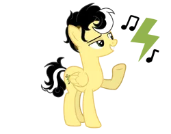 Size: 3900x3053 | Tagged: safe, artist:alicesponycorner, derpibooru import, oc, unofficial characters only, pegasus, pony, alice azalea, cutie mark, image, music, png, ponysona, reference sheet, skunk stripe, yellow coat