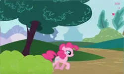 Size: 1250x750 | Tagged: safe, derpibooru import, pinkie pie, g4, collect cupcakes lick ponies, flash game, image, jpeg, solo, tree, youtube link