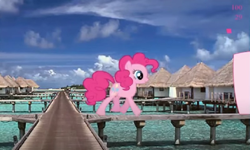 Size: 1250x750 | Tagged: safe, derpibooru import, pinkie pie, g4, collect cupcakes lick ponies, door, female, flash game, image, island, jpeg, tropical