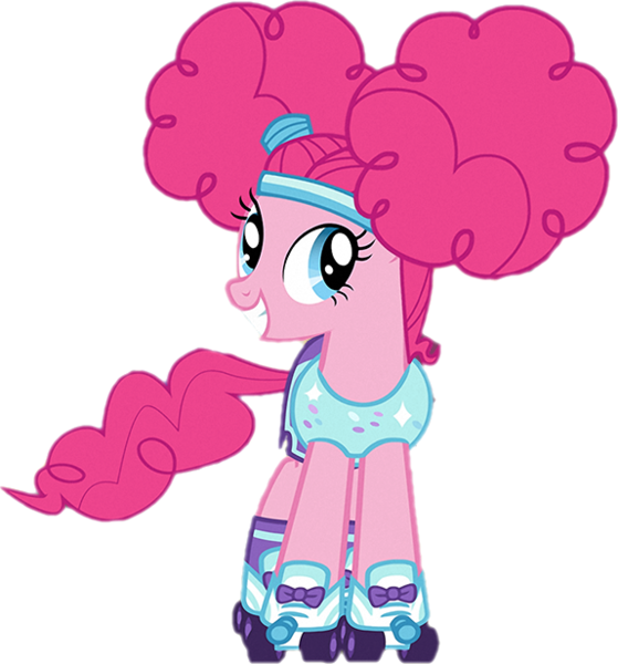 Size: 574x616 | Tagged: safe, derpibooru import, pinkie pie, g4, scare master, clothes, costume, female, image, png, roller skates, simple background, skates, solo, transparent background