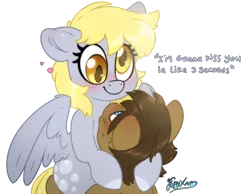 Size: 4500x3500 | Tagged: safe, artist:fluffyxai, derpibooru import, derpy hooves, oc, oc:spirit wind, earth pony, pegasus, pony, g4, blushing, canon x oc, cuddling, cute, female, happy, image, looking at each other, looking at someone, love, male, mare, png, ship, shipping, smiling, stallion