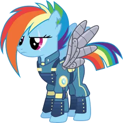 Size: 3003x3000 | Tagged: safe, artist:cloudy glow, derpibooru import, rainbow dash, pegasus, armor, female, image, png, simple background, solo, sombraverse, transparent background, vector