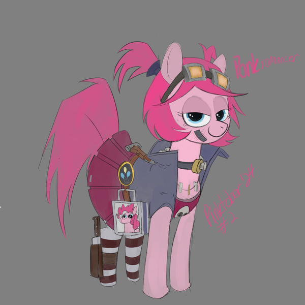 Size: 3000x3000 | Tagged: safe, artist:cakeponer, derpibooru import, pinkie pie, earth pony, image, jpeg, numget, pinktober, solo