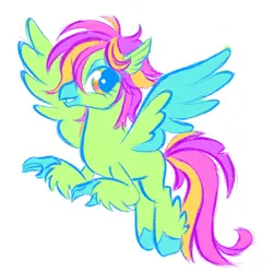 Size: 1608x1604 | Tagged: safe, artist:peaceandlove26, artist:twinklewish, derpibooru import, oc, oc:happy daze (webkinzworldz), unofficial characters only, classical hippogriff, hippogriff, 2021, beak, blue eyelashes, blue hooves, blue pupils, claws, colored claws, colored hooves, colored lineart, colored pupils, colored wings, colored wingtips, eyeshadow, feather, flying, green eyeshadow, green feathers, green wingtips, hippogriff oc, hooves, image, leg fluff, lidded eyes, makeup, old art, orange eyes, png, profile, raised claw, show accurate, simple background, smiling, solo, spread wings, three toned hair, three toned tail, two toned wings, white background, wings