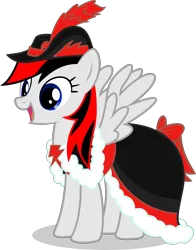 Size: 5623x7160 | Tagged: safe, artist:cartoonmasterv3, derpibooru import, oc, oc:red arrow, unofficial characters only, pegasus, pony, clothes, coronation, coronation dress, dress, image, png, solo