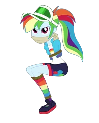 Size: 2000x2504 | Tagged: safe, artist:nie-martw-sie-o-mnie, derpibooru import, rainbow dash, human, equestria girls, festival filters, g4, spoiler:eqg series (season 2), bondage, bound and gagged, cloth gag, clothes, dashsub, female, femsub, gag, image, looking at you, music festival outfit, my little pony equestria girls: better together, png, rainbow socks, rope, rope bondage, simple background, sitting, socks, solo, striped socks, submissive, transparent background