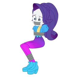 Size: 2500x2500 | Tagged: safe, artist:nie-martw-sie-o-mnie, derpibooru import, rarity, human, equestria girls, festival filters, g4, spoiler:eqg series (season 2), bondage, bound and gagged, clothes, female, femsub, gag, high heels, image, music festival outfit, my little pony equestria girls: better together, png, rarisub, shoes, simple background, sitting, solo, submissive, tape, tape bondage, tape gag, transparent background