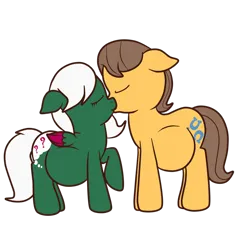 Size: 1000x900 | Tagged: safe, artist:preggyponies-4u, derpibooru import, caramel, oc, oc:clever query, earth pony, pegasus, pony, canon x oc, duo, duo male and female, female, fetish, floppy ears, image, kiss on the lips, kissing, male, male pregnancy, not anonfilly, pegasus oc, png, pregnant, shipping, simple background, transparent background, wings