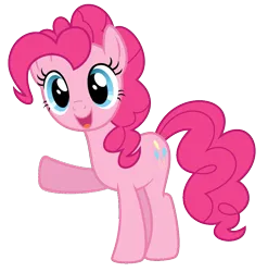 Size: 857x869 | Tagged: safe, artist:aldrinerowdyruffboy, derpibooru import, edit, pinkie pie, earth pony, pony, g4, cute, diapinkes, female, image, mare, open mouth, open smile, png, raised arm, simple background, smiling, solo, transparent background, vector