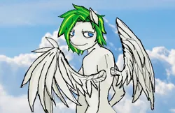 Size: 1194x775 | Tagged: safe, artist:m37, derpibooru import, oc, unofficial characters only, anthro, pegasus, anthro oc, image, pegasus oc, png, wings