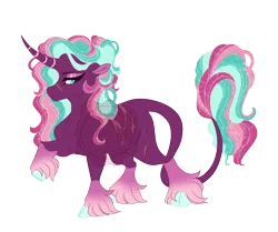 Size: 4900x4100 | Tagged: safe, artist:gigason, derpibooru import, oc, oc:tranquil tactic, pony, unicorn, absurd resolution, cloven hooves, female, horn, image, magical lesbian spawn, mare, offspring, parent:princess celestia, parent:tempest shadow, parents:tempestia, png, simple background, solo, transparent background