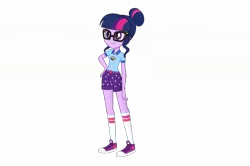 Size: 1280x852 | Tagged: safe, artist:megalayed, derpibooru import, sci-twi, twilight sparkle, human, equestria girls, g4, legend of everfree - bloopers, camp everfree, camp everfree logo, camp everfree outfits, image, my little pony, my little pony equestria girls: legend of everfree, png, simple background, smile edit, smiling, transparent background, vector