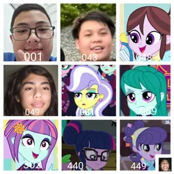 Size: 2200x2200 | Tagged: safe, artist:pheposedits, derpibooru import, cold forecast, sci-twi, sunny flare, suri polomare, twilight sparkle, upper crust, velvet sky, human, equestria girls, g4, image, my little pony, my little pony equestria girls, my little pony equestria girls: friendship games, photo, photos, picture, pictures, png, simple background, solo, squid game, squid game in hindsight