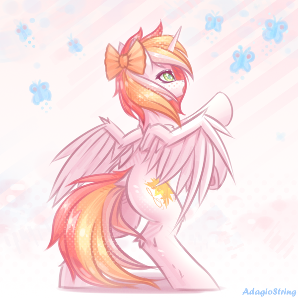 Size: 2000x2000 | Tagged: safe, artist:adagiostring, derpibooru import, oc, unofficial characters only, alicorn, abstract background, cute, female, full body, image, looking up, png, simple background, solo, solo female, standing