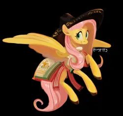 Size: 1259x1194 | Tagged: safe, artist:coypuppy, derpibooru import, fluttershy, pegasus, pony, g4, black background, female, image, jpeg, mare, mexico, simple background, solo