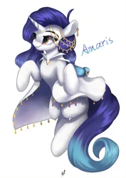 Size: 3428x4854 | Tagged: safe, artist:fluttersheeeee, derpibooru import, oc, oc:amaris, unofficial characters only, pony, unicorn, female, horn, image, mare, not rarity, png, simple background, solo, unicorn oc, white background