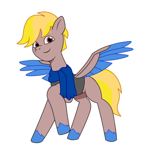 Size: 1200x1200 | Tagged: safe, artist:prixy05, derpibooru import, oc, oc:roswell, unofficial characters only, pegasus, pony, g5, my little pony: tell your tale, clothes, image, male, png, scarf, simple background, solo, stallion, transparent background, vector