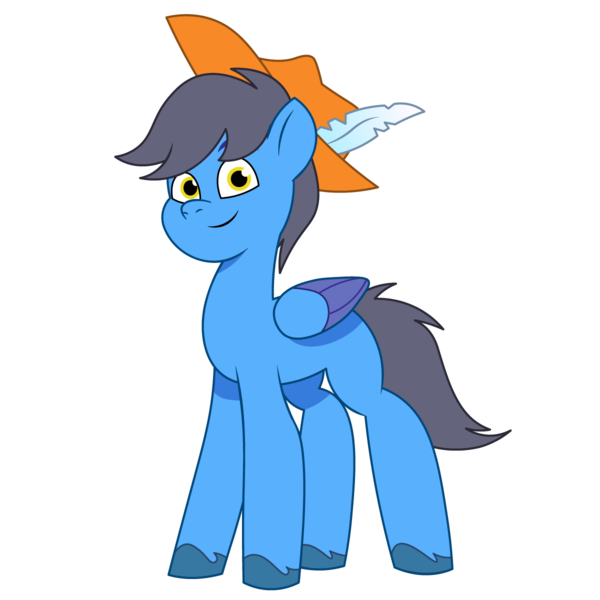 Size: 1200x1200 | Tagged: safe, artist:prixy05, derpibooru import, oc, oc:hudson west, unofficial characters only, pegasus, pony, g5, my little pony: tell your tale, hat, image, male, png, simple background, solo, stallion, transparent background, vector