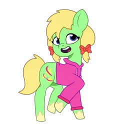 Size: 1200x1200 | Tagged: safe, artist:prixy05, derpibooru import, oc, oc:harmony star, unofficial characters only, earth pony, pony, g5, my little pony: tell your tale, bow, clothes, female, hoodie, image, mare, png, simple background, solo, transparent background, vector