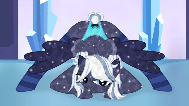 Size: 2750x1542 | Tagged: suggestive, alternate version, artist:ghostpikachu, derpibooru import, oc, oc:lunara moonstone, unofficial characters only, crystal pony, pegasus, pony, clothes, crystal, crystal pegasus, derpibooru exclusive, face down ass up, female, image, indoors, jacko challenge, mare, meme, panties, png, socks, spread wings, striped socks, underwear, wings