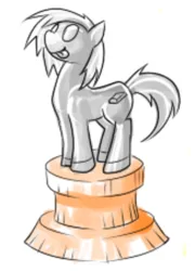 Size: 500x696 | Tagged: safe, artist:coaldustthestrange, derpibooru import, oc, earth pony, pony, image, png, solo, trophy