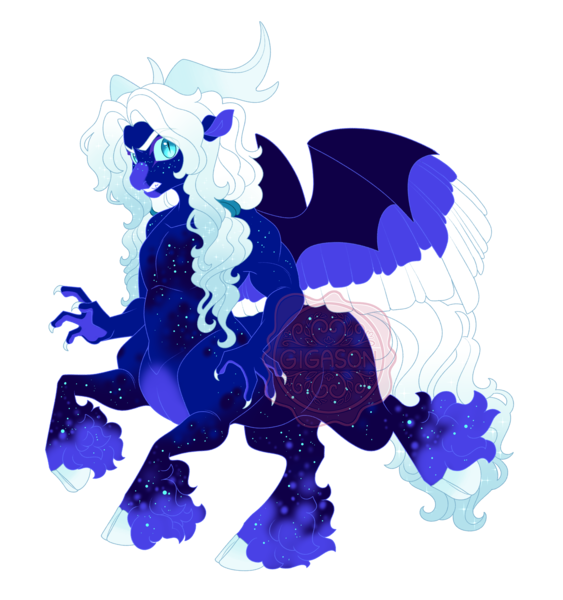 Size: 4878x5201 | Tagged: safe, artist:gigason, derpibooru import, oc, oc:protostar, centaur, taur, colored wings, image, multicolored wings, offspring, parent:lord tirek, parent:nightmare moon, png, simple background, solo, transparent background, wings